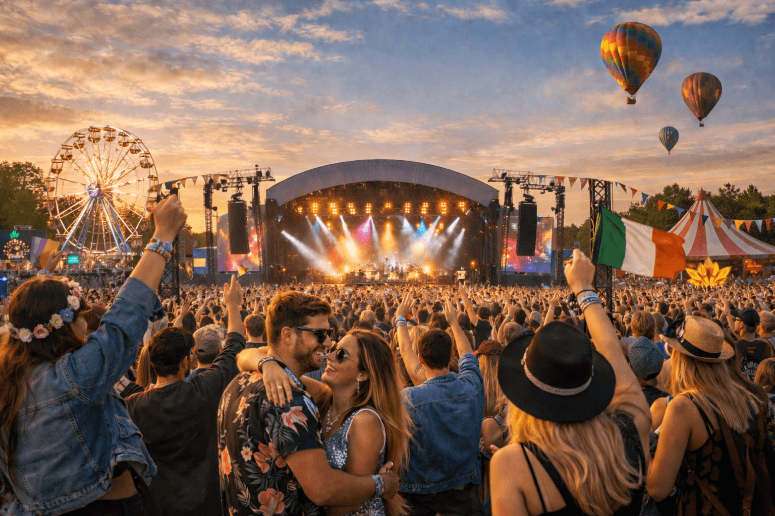 Electric Picnic festival crowd and stage